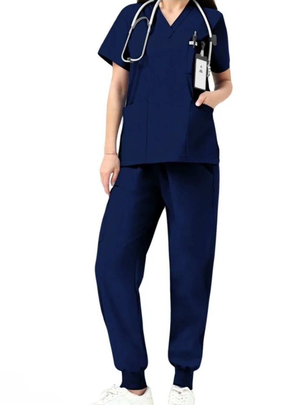 JelriSoFit Classic Nursing Uniforms – Women’s Navy Blue, Xl